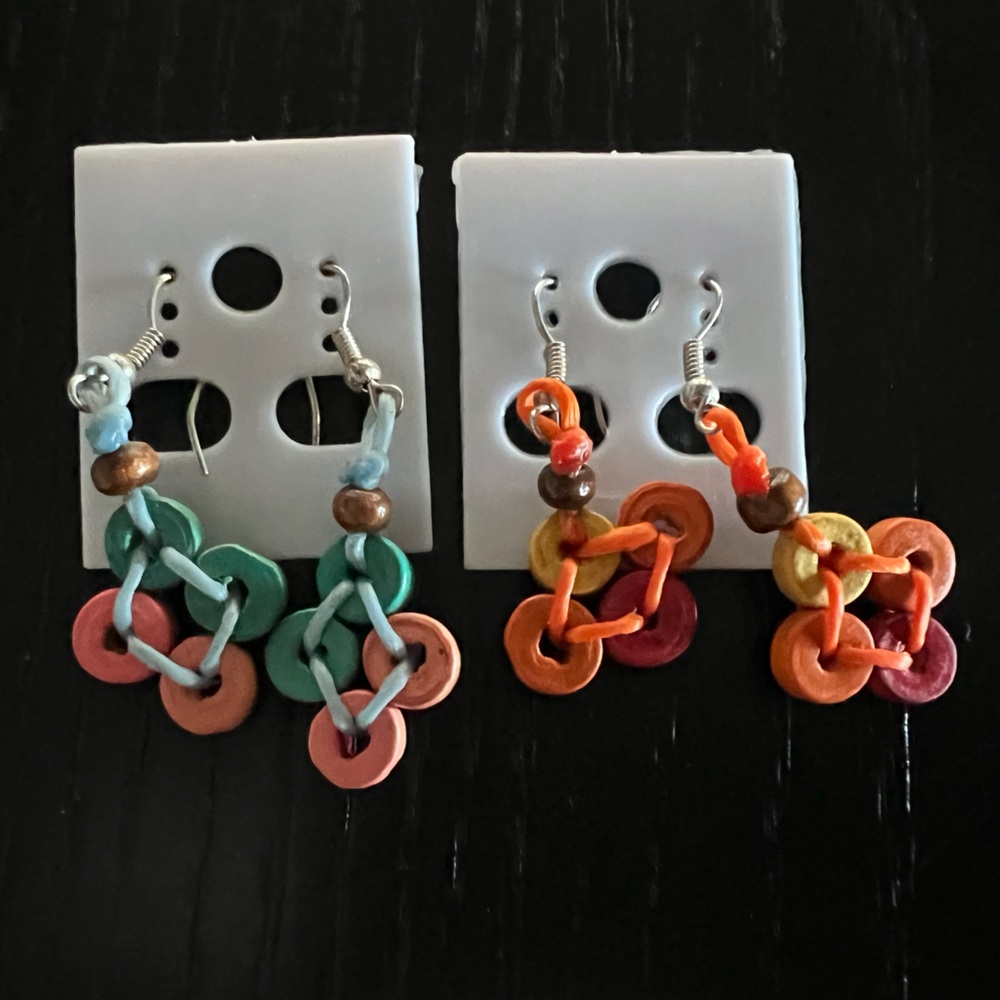 Colorful handmade earrings Portugal